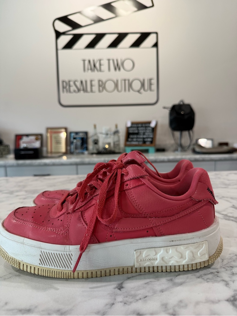 NIKE W Air Force 1 Rose Archaeo PINK Fontanka REACT DA7024 601 size 8